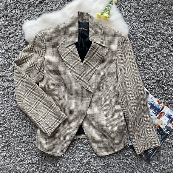 Brian Bailey Jackets & Blazers - Brian Bailey Plaid Wool Blazer